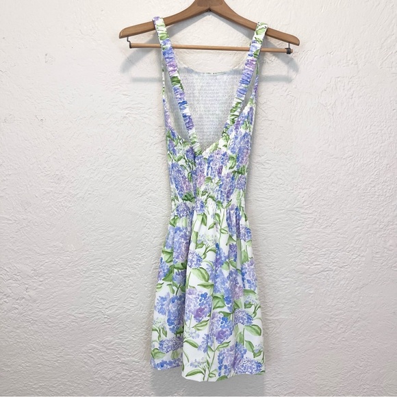 NWOT Hill House Floral Mini Dress - White, Purple, Green - Picture 9 of 12